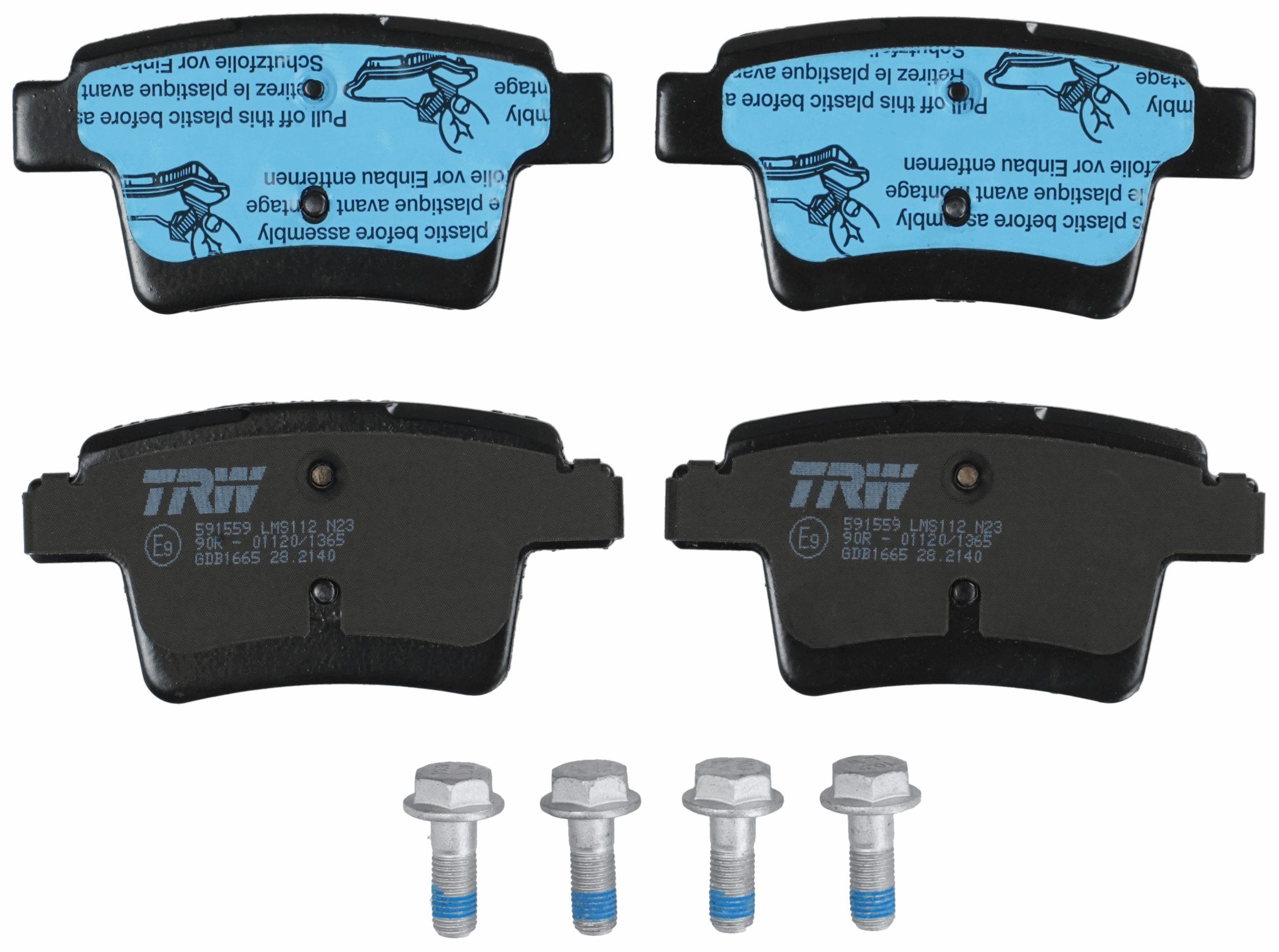 TRW DISC BRAKE PADS - TecDoc 2