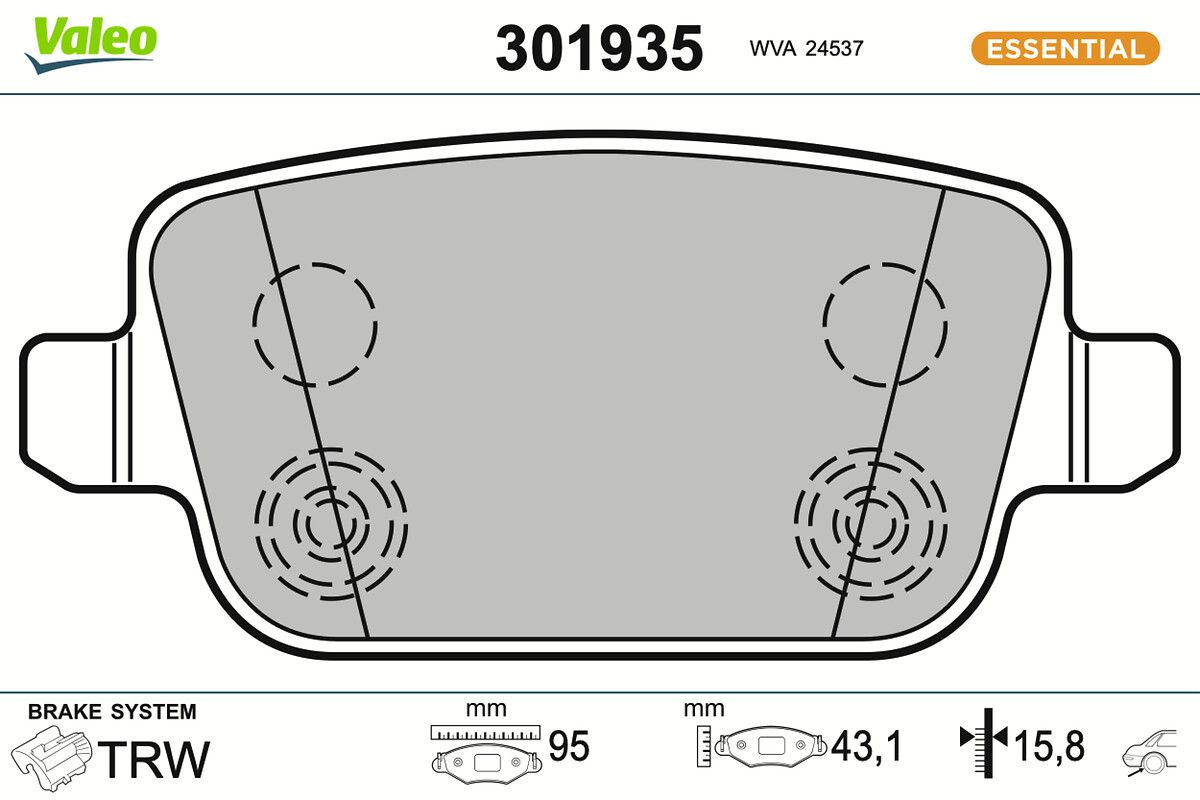 Bremsbelagsatz, Scheibenbremse