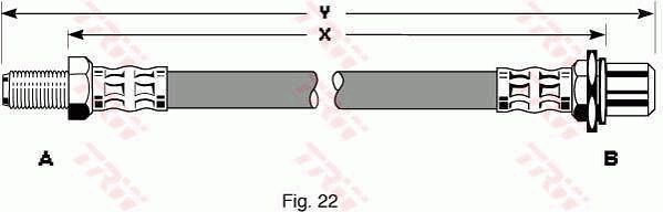 FLEXIBLE DE FREIN  9900