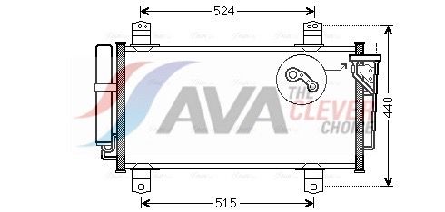 MZA5231D AVA QUALITY COOLING ** CLEVER FIT ** kondenzátor, klíma