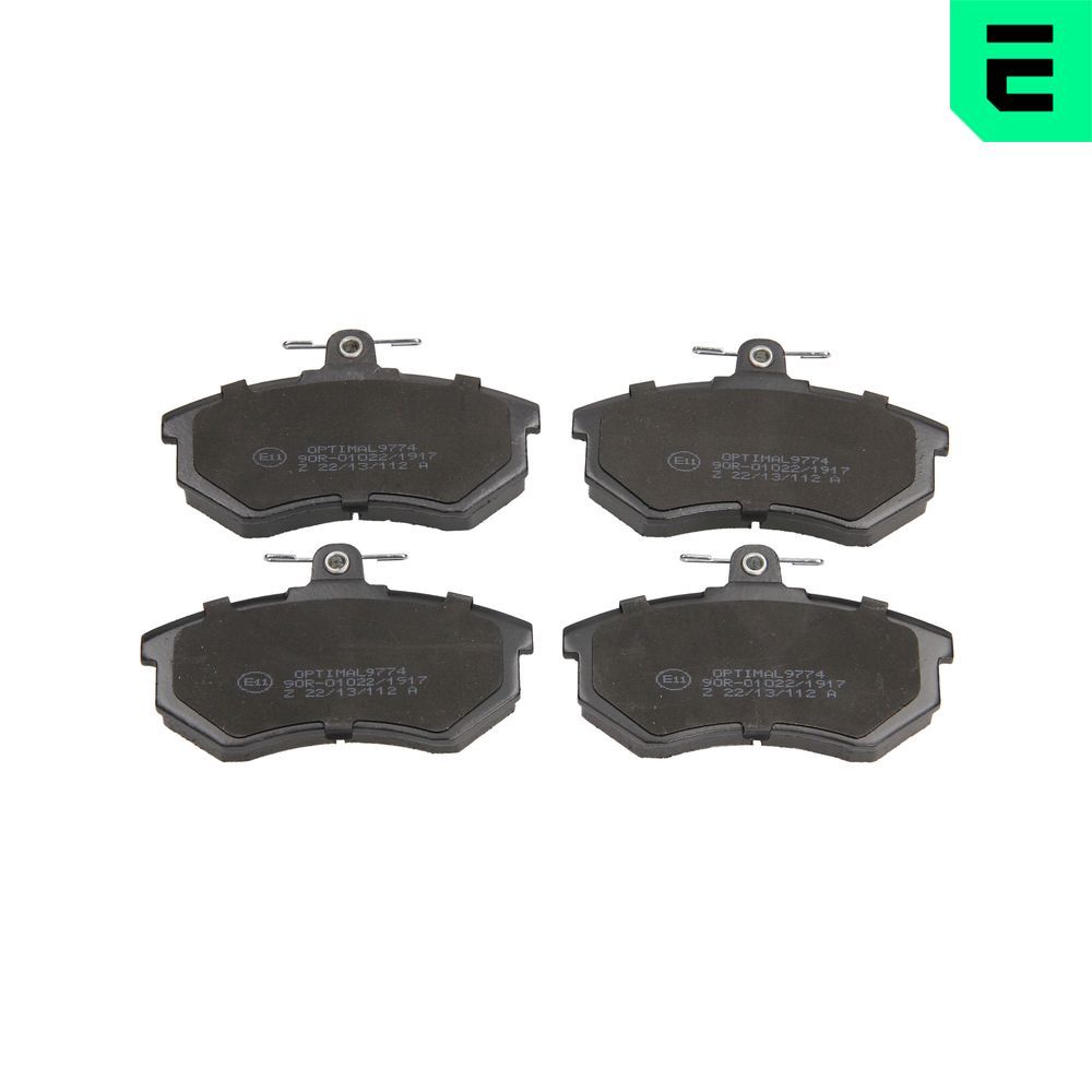 OPTIMAL BP-09774 - Bremsbelagsatz, Scheibenbremse