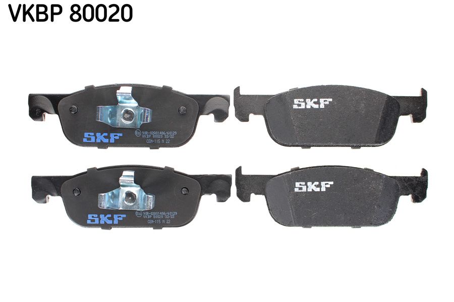 Brake Pad Set, disc brake VKBP 80020