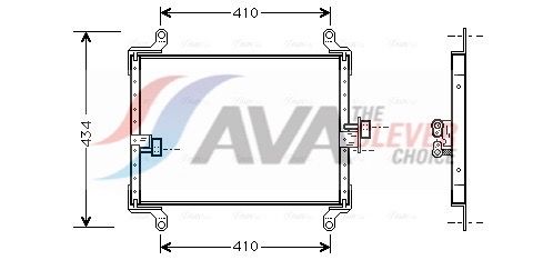 AVA QUALITY COOLING FT5206 - Kondensator, Klimaanlage ** CLEVER FIT **