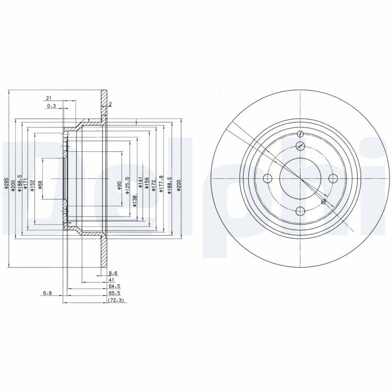 JEU DE 2 DISQUES DE FREIN  0702