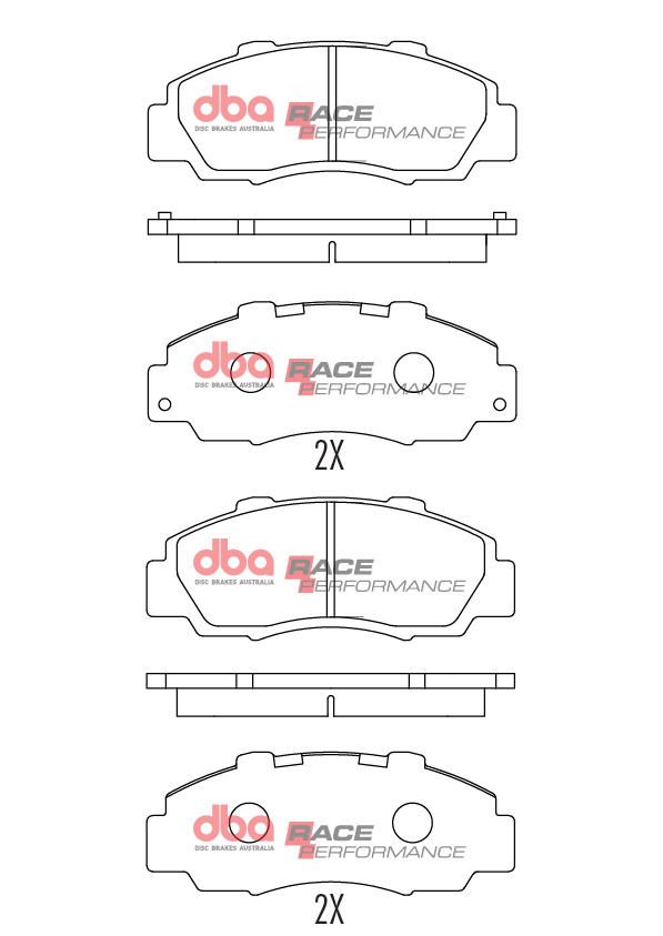 DBA RACE BRAKE PADS [ Honda 1990-2006 F ] - TecDoc Only