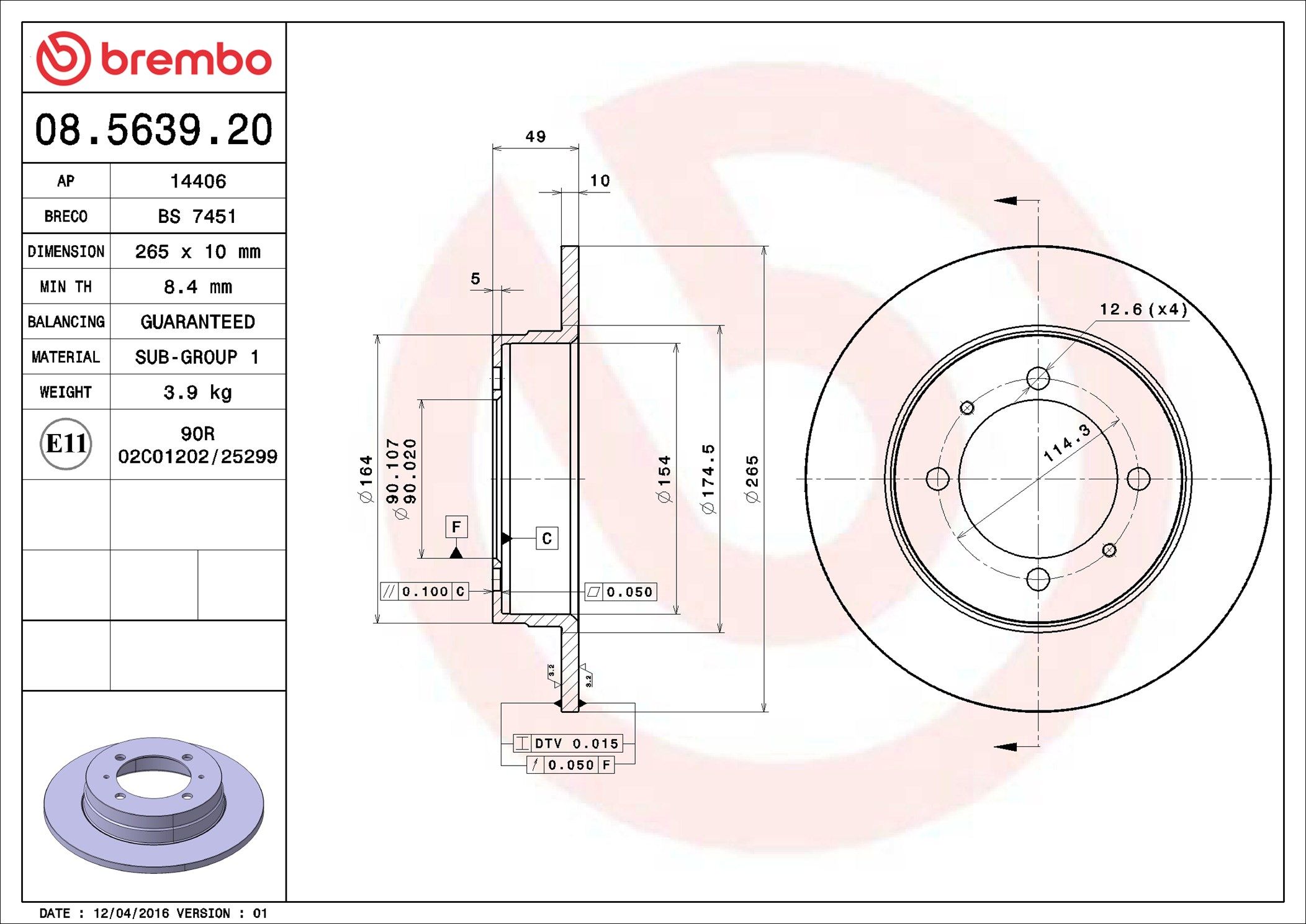 MITSUBISHI DELICA SPACE GEAR 94-97 (RR) - TecDoc 1