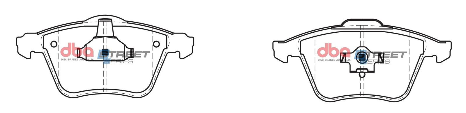 DBA SS STREET SERIES BRAKE PADS [ Ford / Mazda 2006 - 2013 F ] - TecDoc Only