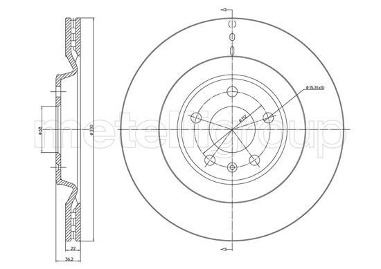 Brake Disc 23-1315C