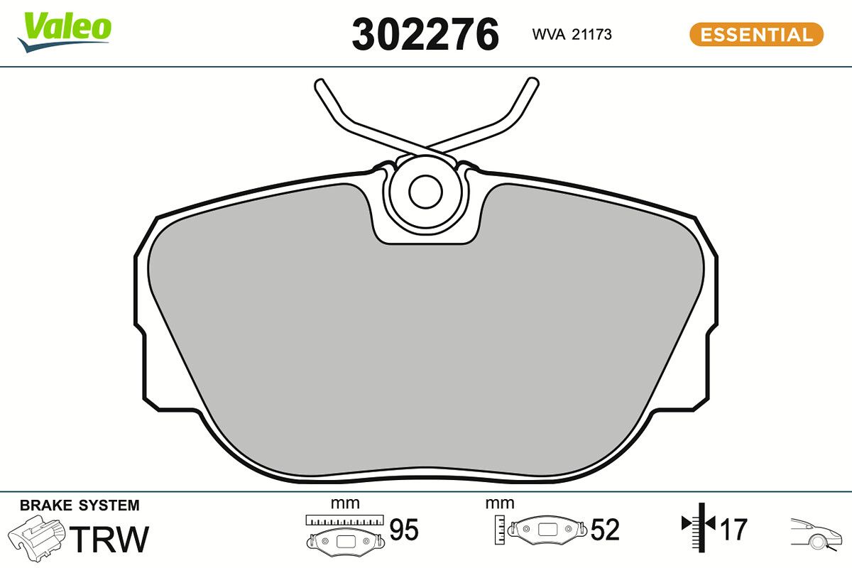 Bremsbelagsatz, Scheibenbremse
