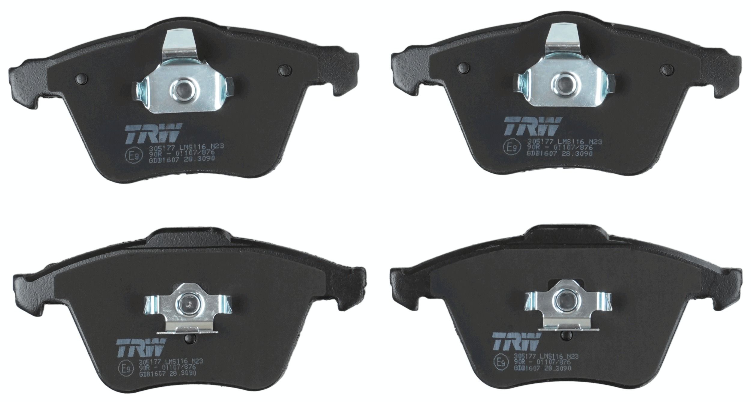 TRW DISC BRAKE PADS - TecDoc 2