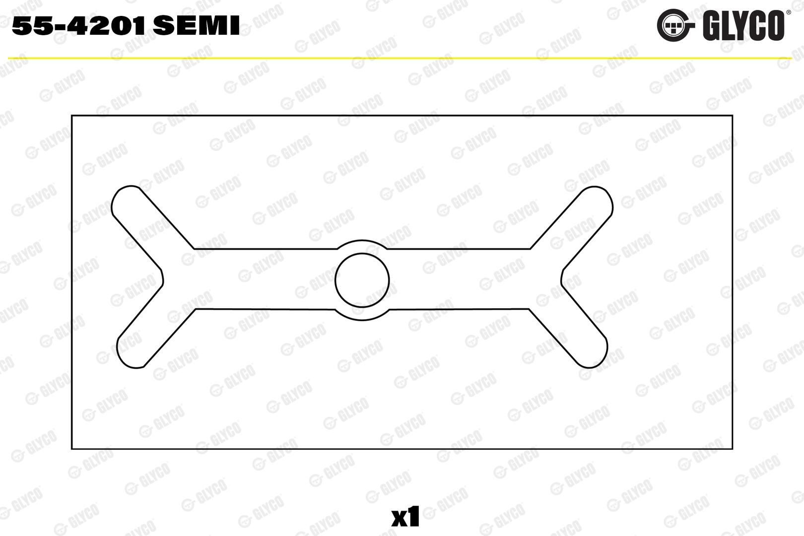 GLYCO 55-4201 SEMI - Lagerbuchse, Pleuel