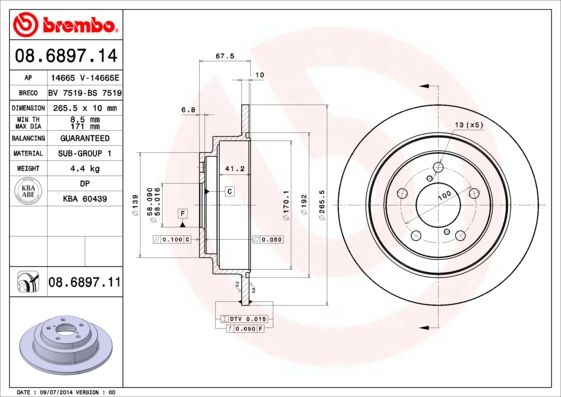 Brake Disc 08.6897.11