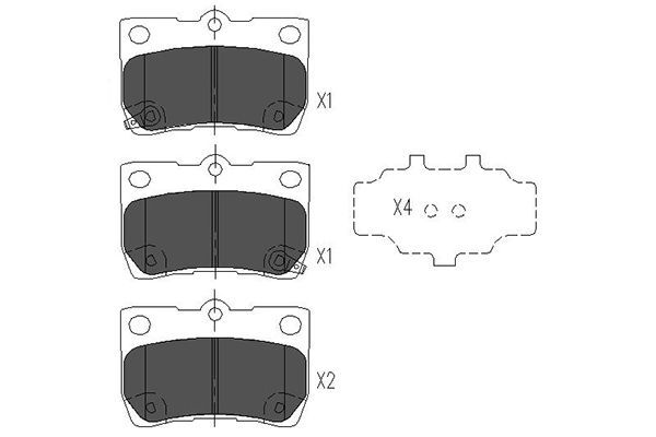 Brake Pad Set, disc brake KBP-9083