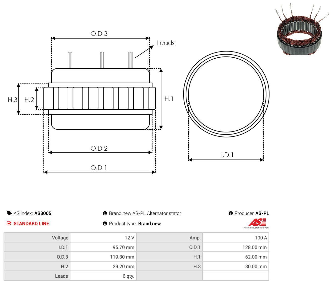 Stator, Generator