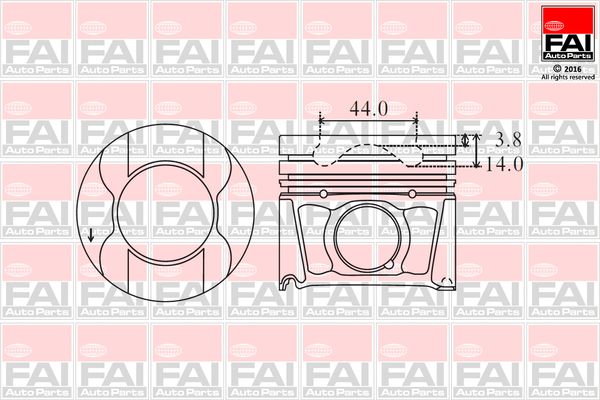 PK15-000 FAI AutoParts dugattyú