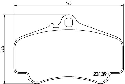 Brake Pad Set, disc brake P 65 011