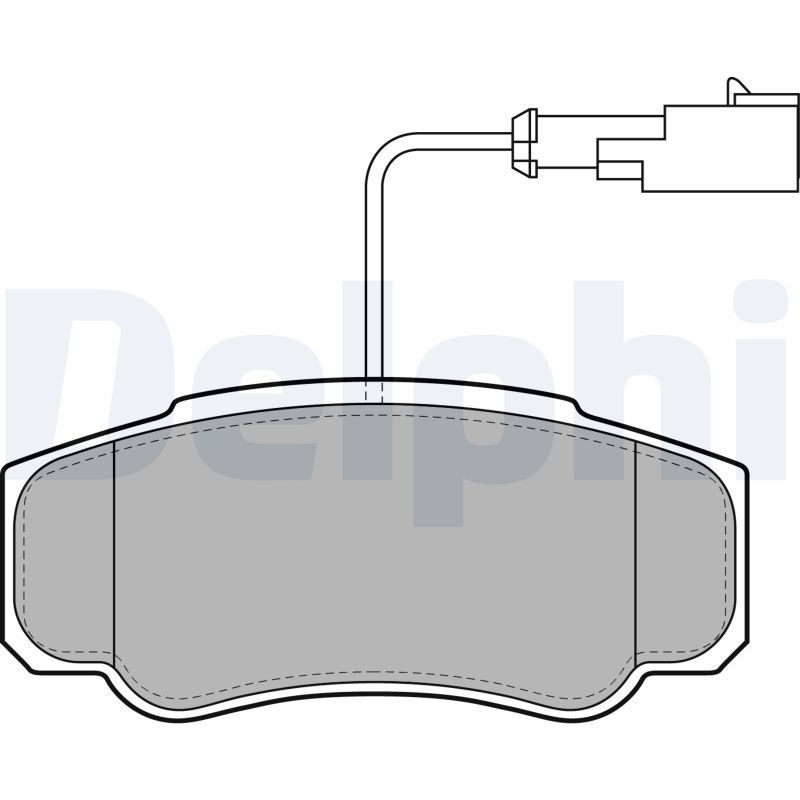 Brake Pad Set, disc brake LP2054