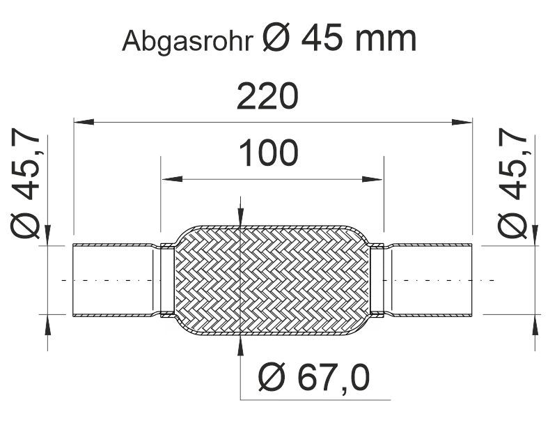Flexrohr, Abgasanlage Flexrohr, Abgasanlage