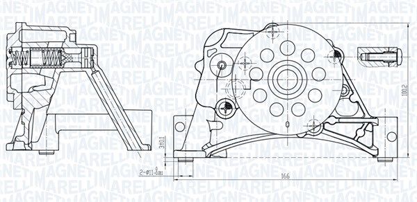 MAGNETI MARELLI 351516000152 - &Ouml;lpumpe