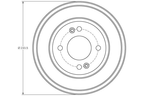 TRW BRAKE DRUM - TecDoc 2