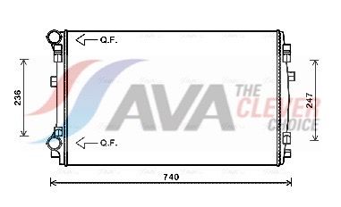 AVA QUALITY COOLING VNA2338 - K&uuml;hler, Motork&uuml;hlung