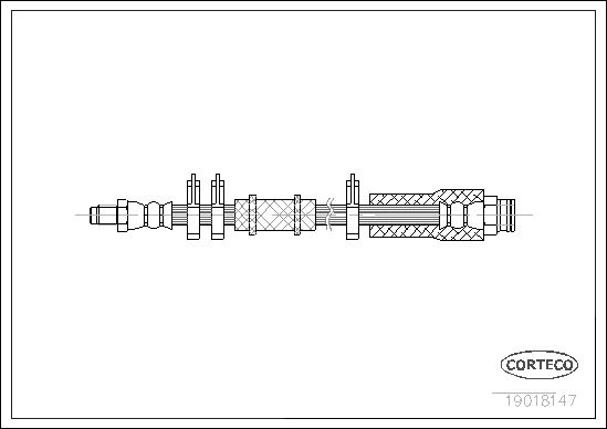 FLEXIBLE DE FREIN AUTOBIANCHI Y1  0705