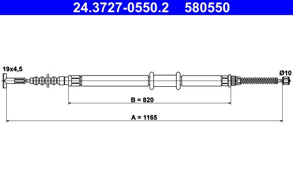 ATE 24.3727-0550.2 - Seilzug, Feststellbremse
