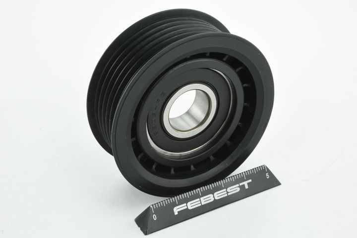 įtempiklio skriemulys, V formos rumbuotas diržas