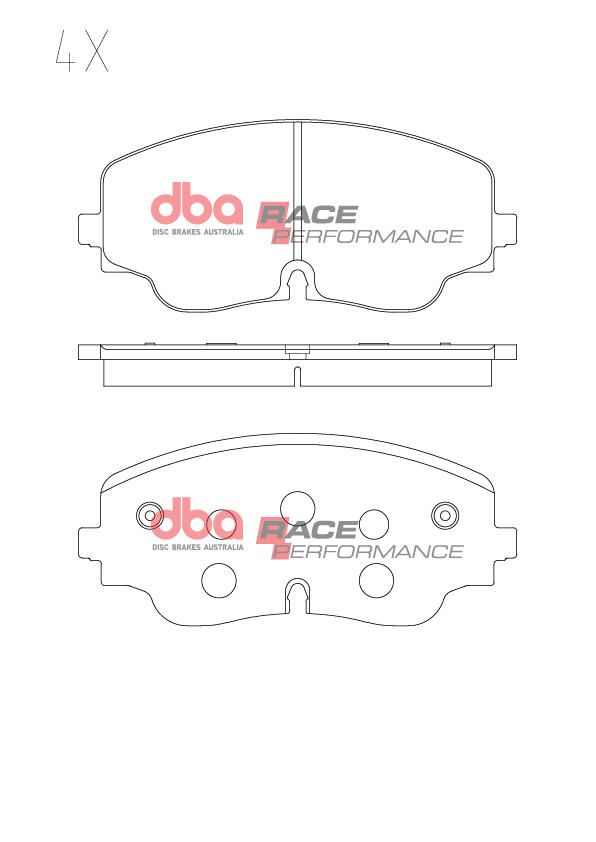 DBA RACE BRAKE PADS [ VOLKSWAGEN GOLF R MK8 6/2021-> F ] - TecDoc Only
