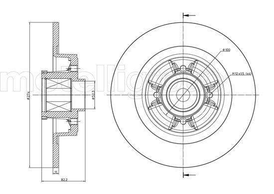 METELLI 23-0584 - Bremsscheibe