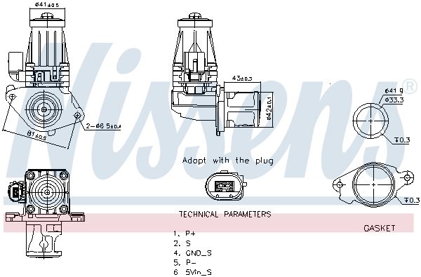NISSENS 98377 - AGR-Ventil