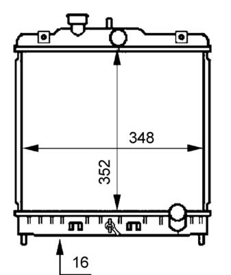 Radiador, refrigeración del motor