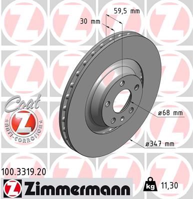 Brake Disc 100.3319.20