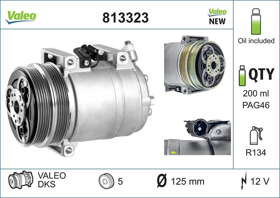 VALEO 813323 Compressor, air conditioning