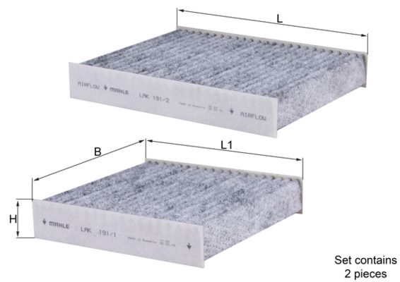 Filter, cabin air LAK 191/S