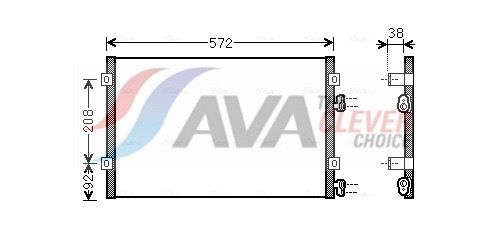 CR5103 AVA QUALITY COOLING kondenzátor, klíma