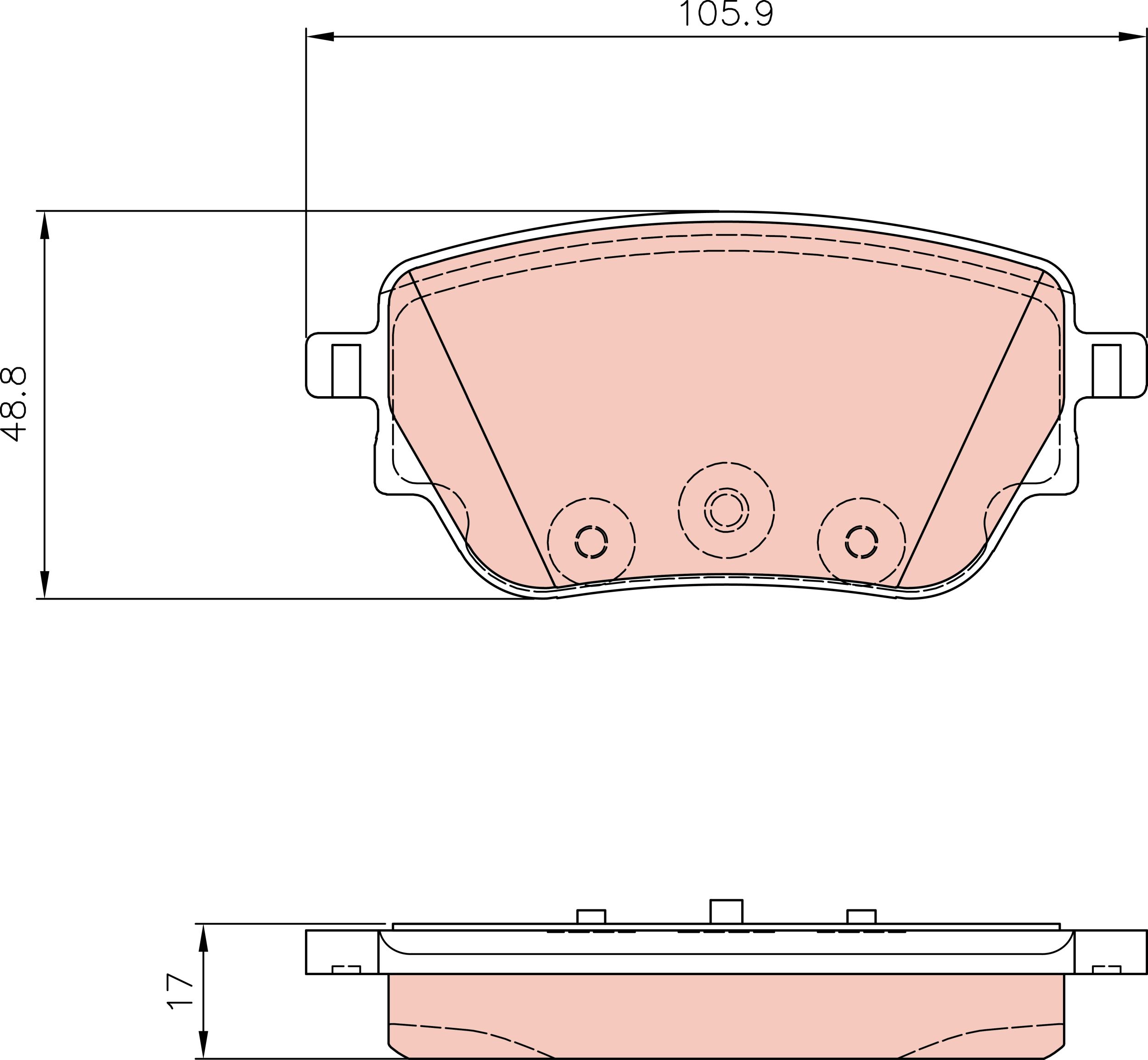 TRW BRAKE PAD SET, DISC BRAKE - TecDoc Only