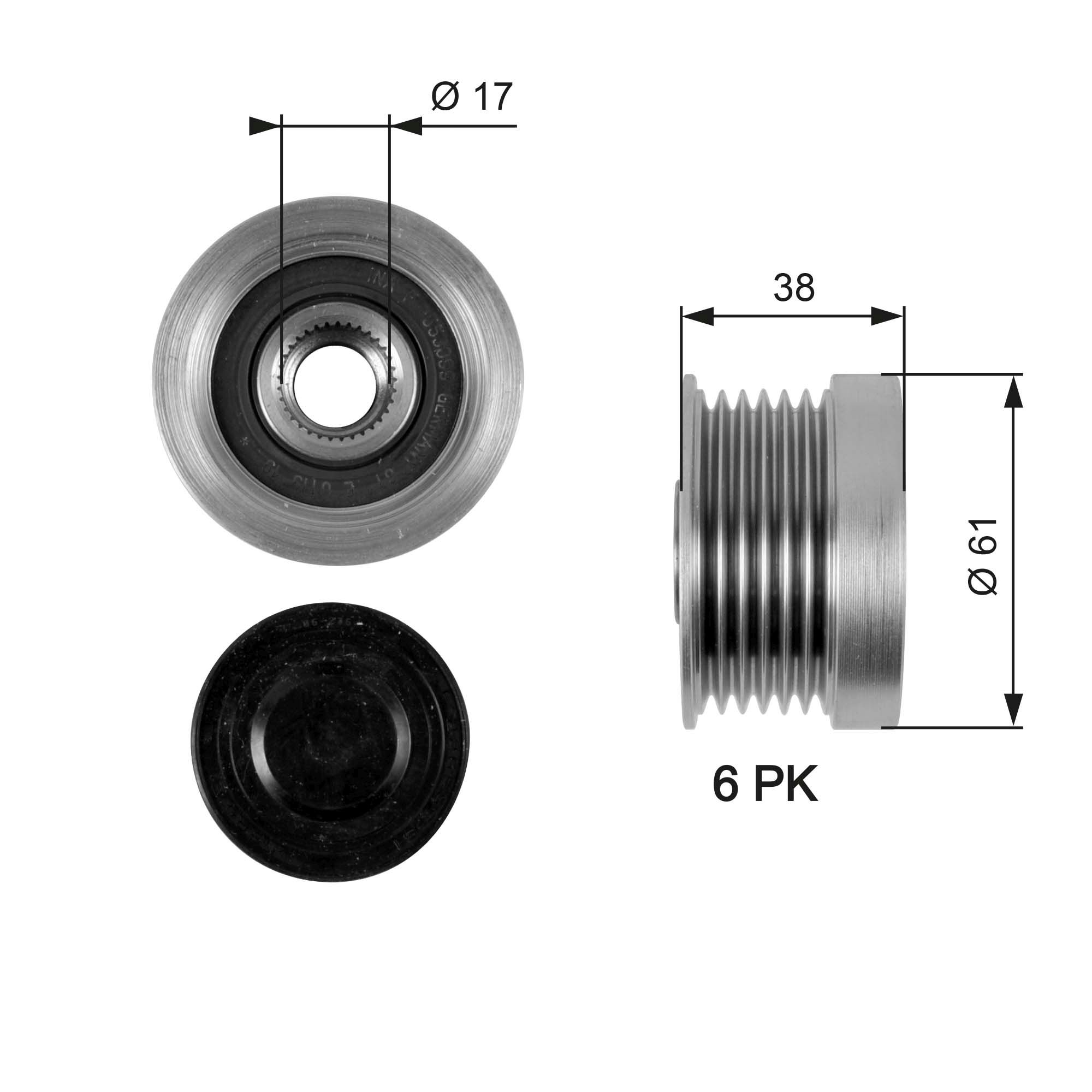 Alternator Freewheel Clutch OAP7036