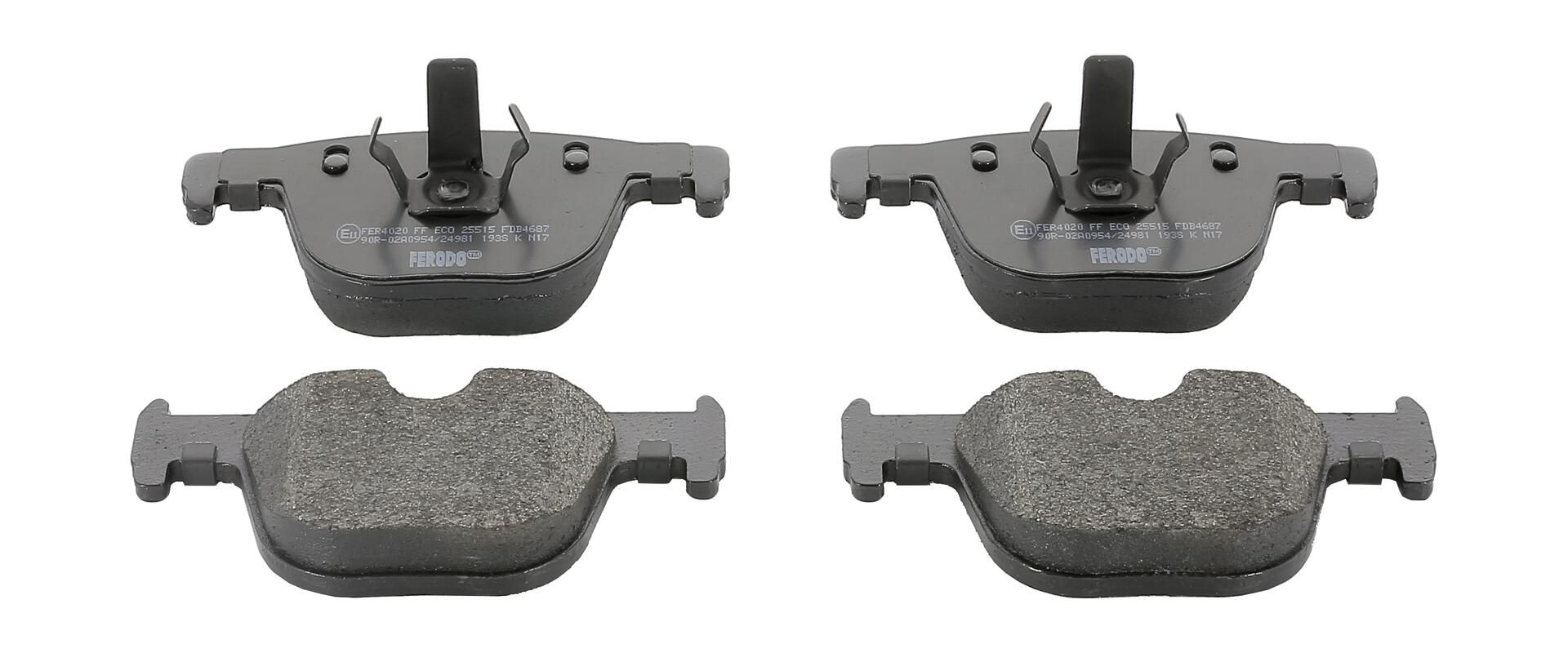 FERODO FDB4687 - Bremsbelagsatz, Scheibenbremse FUSE+ Technology