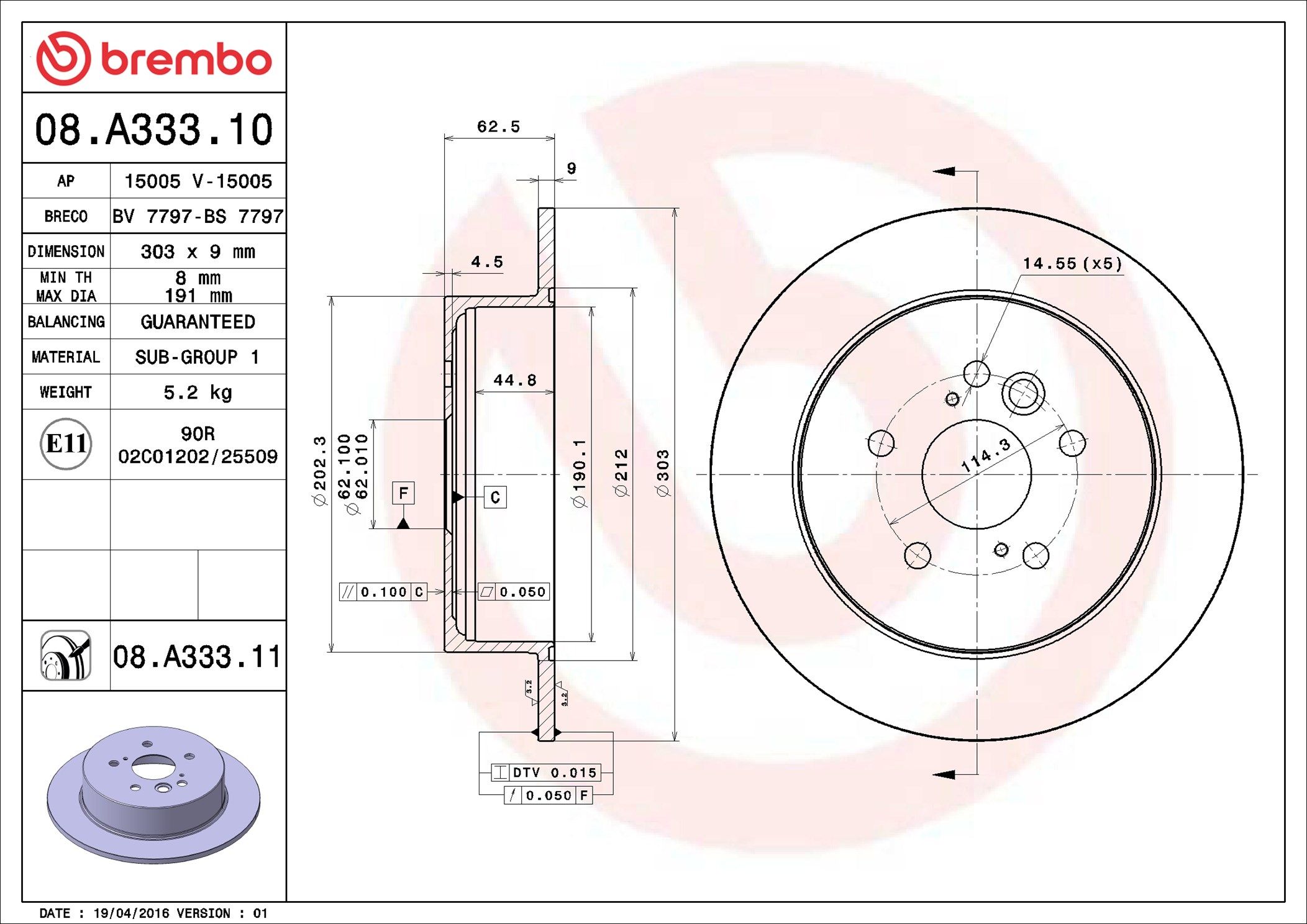 TOYOTA RAV4 ACA20R 00-05 (RR) - TecDoc 1