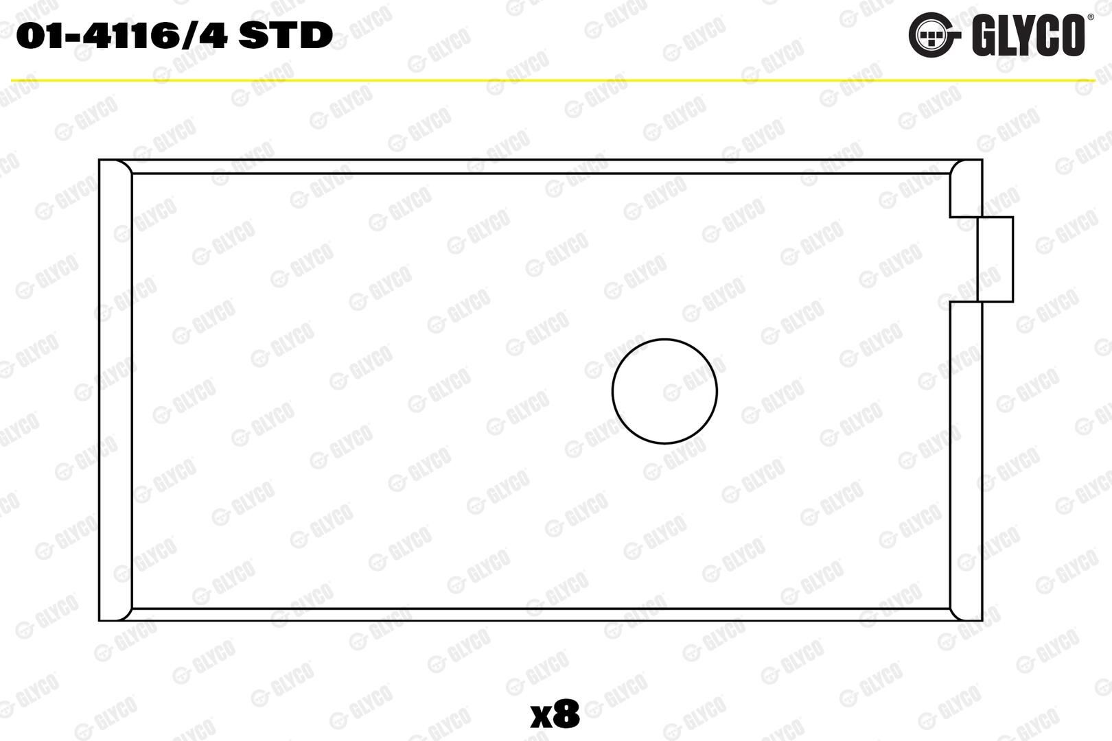 GLYCO 01-4116/4 STD - Pleuellager