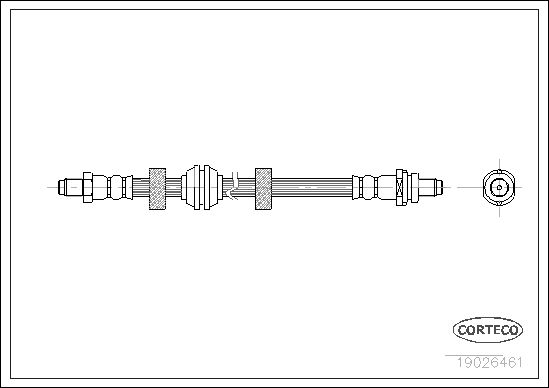 FLEXIBLE DE FREIN FORD COUGAR, M  0705