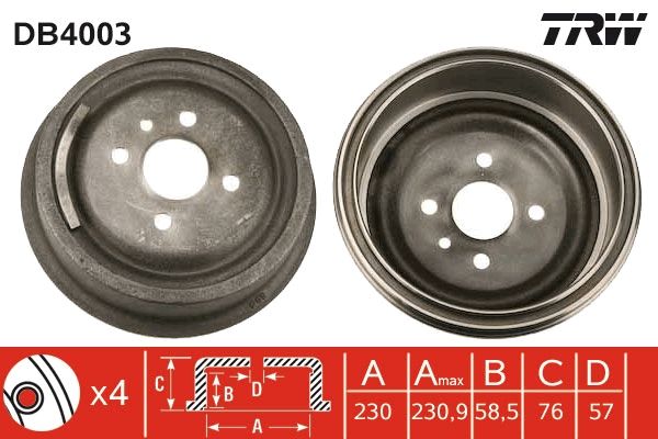 TAMBOUR DE FREIN  9900