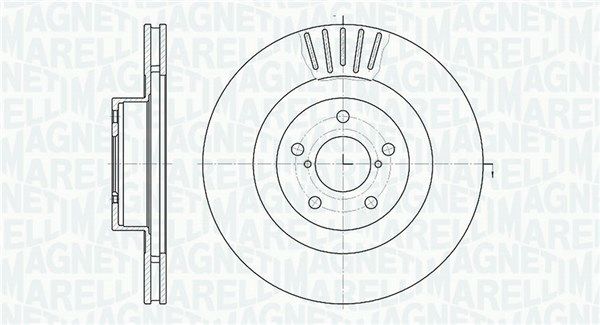 361302040436 MAGNETI MARELLI féktárcsa