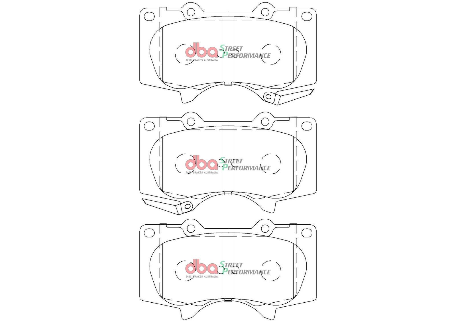 DBA SP PERFORMANCE BRAKE PADS [ Toyota Fortuner 2015-on F ] - TecDoc Only