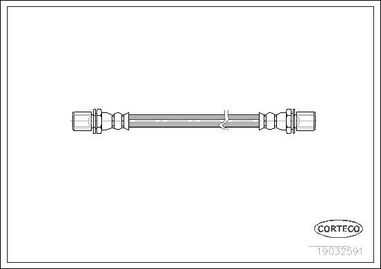 FLEXIBLE DE FREIN DAIHATSU CHARA  0705