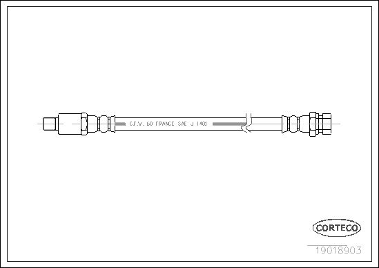 FLEXIBLE DE FREIN RENAULT-RENAUL  0705