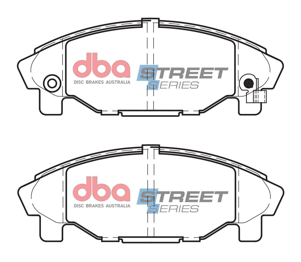 DBA SS STREET SERIES BRAKE PADS [ Diahatsu Charade & Pyzar 1993-2000 F ] - TecDoc Only