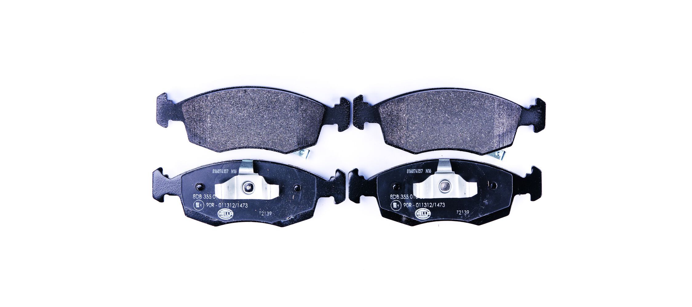 HELLA 8DB 355 016-231 - Bremsbelagsatz, Scheibenbremse