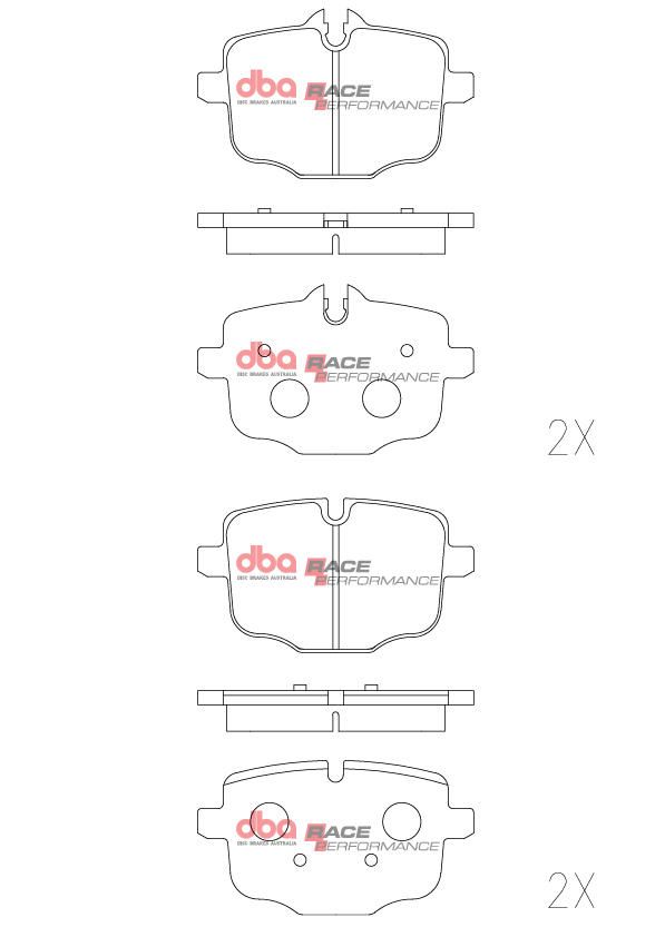 DBA RACE BRAKE PADS [ BMW M3 COMP 2020 -> R ] - TecDoc Only